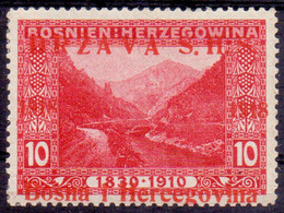 YUGOSLAVIA - SHS BOSNIA - ERROR RED  OVPT.  ESSAY - Mi. 3 - **MNH - 1919 - Andere & Zonder Classificatie