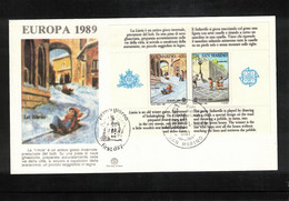 San Marino 1989 Europa Cept Block FDC - Other & Unclassified
