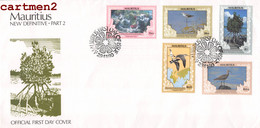 LETTRE ILE MAURICE MAURITUIS NEW DEFINITIVE PART.2 DAY COVER FIRST DAY POST OFFICE 1990 STAMP TIMBRE LETTRE - Mauritius (1968-...)