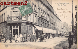 COURBEVOIE RUE DE PARIS ANIMEE 92 - Courbevoie