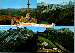 4892  - Steiermark , Gipfelkreuz Vom Polster Mit Erzberg , Blick Vom Polster Auf Gsollalm , Frauenmauer Und Hochschwab , - Vordernberg
