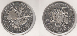 Barbades Two Dollars Barbados 2 Dollars 1973  KM#15 - Barbados (Barbuda)