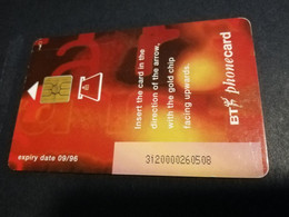 GREAT BRETAGNE  CHIPCARDS / TEST CARD 10 POUND    EXPIRY DATE 09/96   PERFECT  CONDITION     **4597** - BT Generale