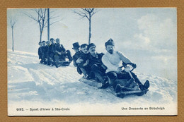 SAINTE-CROIX  : " UNE DESCENTE EN BOBSLEIGH " - Sainte-Croix 