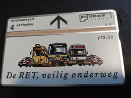 NETHERLANDS  RET TRANSPORTATION   BACK SIDE REBUS  ADVERTISING   4 UNITS  LANDYS & GYR    Mint  ** 4619** - Private