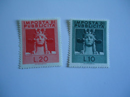 ITALY  PUBBLICITA  2 MINT STAMPS - Autres & Non Classés