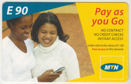 SWAZILAND - Pay As You Go - 2 Women, MTN Prepaid Card 90 E, Mint - Swaziland