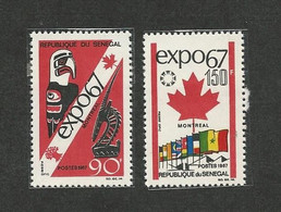 SENEGAL ***NEW PRICE***-MONTREAL EXPO1967; EAGLE;ANTELOPE; MAPLE LEAF - 1967 – Montreal (Canada)