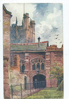 Sussex  Postcard . The Close Chichester  Artist Signed Parsons- Norman. Unused - Chichester