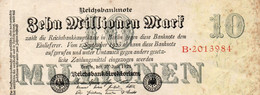 GERMANY-10 MILLIONEN MARK 1923  P-96  CIRC  UNIFACE - 10 Millionen Mark