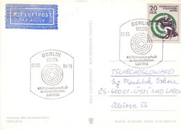 BERLIN AIR MAIL HUNTING SPECIAL POSTMARK 1986 POST CARD   (GEN210218) - Tir (Armes)