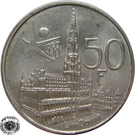 LaZooRo: Belgium 50 Francs 1958 XF / UNC - Silver  Werner Collection - 50 Francs