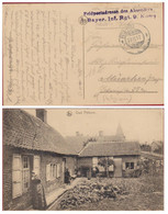 Bataillon Allemand Feldpostkarte Briefstempel Feldpost Erster Weltkrieg 1917 Bayer Inf Rgt Oud Pitthem Pittem - Armée Allemande