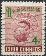 1955 Christmas Greetings - 4c - Wild Turkey FU - Used Stamps