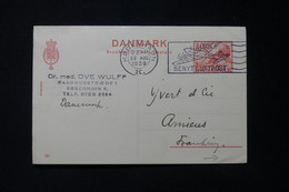 DANEMARK - Entier Postal De Copenhague Pour Yvert Et Tellier à Amiens En 1939 Par Avion - L 86758 - Interi Postali