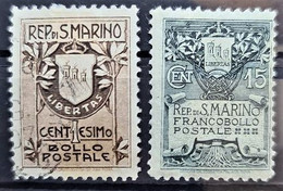 SAN MARINO 1907 - MLH/canceled - Sc# 78, 79 - Gebraucht