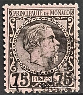 MONACO 1885 - Canceled - Sc# 8 - 75c - Oblitérés