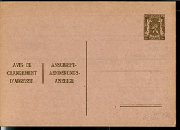 Carte Neuve N° 6.III.FA. - Adressenänderungen