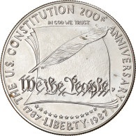 Monnaie, États-Unis, 200ème Anniversaire De La Constitution, Dollar, 1987 - Commemoratives