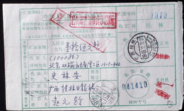 CHINA CHINE MONEY ORDER WITH GUANGXI  GUILIN 541000  ADDED CHARGE CHOP  0.20 YUAN - Other & Unclassified