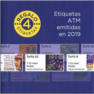 ESPAGNE SPANIEN SPAIN ESPAÑA 2090 YEAR BOOK WITH ALL ATM LABELS MNH - Officials