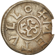 Monnaie, France, Charles Le Chauve, Denier, 840-864, Melle, TTB+, Argent - Andere & Zonder Classificatie