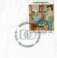 2001 - Oblitération INAUGURATION EXPOSITION PHILATELIQUE HAFNIA-01 à Copenhague - Storia Postale