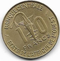 AFRIQUE DE L OUEST...10 FRANCS..2 PIECES .BANQUE CENTRALE1984-1976.... - Non Classés