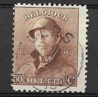 OBP174 Met Cirkelstempel Puers - 1919-1920 Albert Met Helm