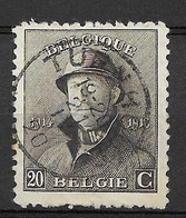 OBP170 Met Cirkelstempel Turnhout - 1919-1920 Roi Casqué