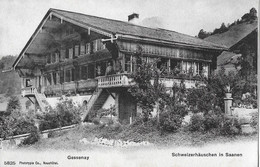 GESSENAY / SAANEN → Schweizerhäuschen, Lichtdruck Ca. 1910 - Gessenay