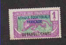 OUBANGUI (Y&T) 1922 - N°43  * Type Du Congo De 1907 à 1918 Surchargé *  1c. Neuf () - Other & Unclassified