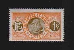 SAINT PIERRE ET MIQUELON (Y&T) 1909/17 - N°78  * Pêcheur *  1c. Neuf () - Unused Stamps