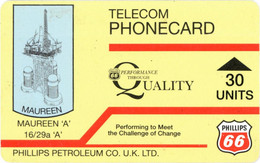 OIL-RIG : R10D 30 U (MAUREEN A) Red Units USED - Plateformes Pétrolières