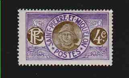 SAINT PIERRE ET MIQUELON (Y&T) 1909/17 - N°80  * Pêcheur *  4c. Neuf () - Unused Stamps