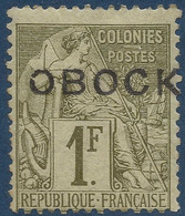 Colonies OBOCK N°20* 1fr Olive Neuf Tres Frais & Signé Calves - Ungebraucht