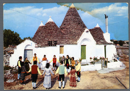 °°° Cartolina - Alberobello Trulli E Folclore Viaggiata (l) °°° - Bari