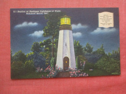 Replica Henlopen Lighthouse At Night  Rehoboth Beach  Delaware    ref  4636 - Autres & Non Classés