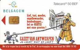 PRIVE CHIP : CPP040 50 Bef Gazet Van Antwerpen , Newspaper USED - Avec Puce