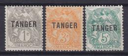 Tanger Morocco Maroc 1918 Mi. 1, 3-4 Overprint Aufdruck 'TANGER', MH*, MNG (*) - Non Classés