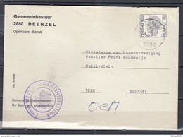 Brief Van Beerzel (Antw.) Naar Brussel - 1970-1980 Elström