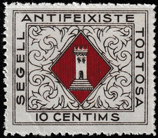 LOTE 2190  /// (C115) 1937    SELLOS LOCALES-Sofima-Fesofi: TORTOSA 10 *MH - Vignettes De La Guerre Civile