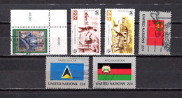 Naciones Unidas .- New York    1987  .-   487-488/489-501-503-506 - Used Stamps
