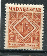 MADAGASCAR  N°  34 **  (Taxe)  (Y&T)  (Neuf) - Portomarken