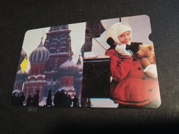 KAZACHSTAN  TEST /ALCATELL/BELL PHONECARD B GIRL ON PHONE   TESTCARD  Nice Card    ** 4722** - Kazakhstan