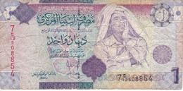 BILLETE DE LIBIA DE 1 DINAR DEL AÑO 2009 (BANKNOTE) GADAFI - Libye