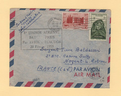 1ere Liaison Aerienne Dakar Paris Par Avion Reaction 20 Fevrier 1953 - Luchtpost