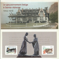 BLOC SOUVENIR 110 NEUF GOUVERNEMENT BELGE A ST ADRESSE DANS SON BLISTER  FERME COTE 25 EUROS. - Souvenir Blocks & Sheetlets