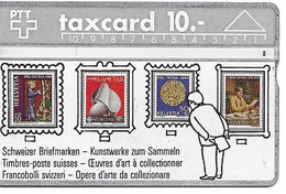 Telecard   Taxe Card Timbres 10 Suisse - Stamps & Coins