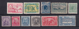 BRESIL - 1900/1918 - YVERT N°112+113+118+129+131/133+143+147+149+154B * MH - COTE = 79 EUR. - Unused Stamps